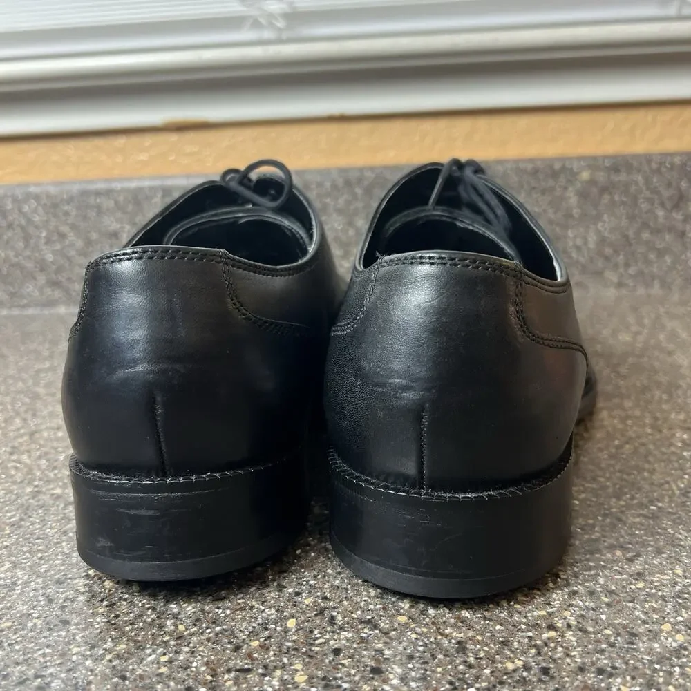 Cole Haan Mens Sz 10.5 M Shoes Black Leather Dress/Casual Oxford Lace Up Cap Toe